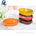 Professionelle Feste Farbe Oval Backpfanne Snack Backware